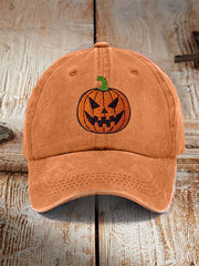 Unisex Halloween Pumpkin Print Hat