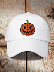 Unisex Halloween Pumpkin Print Hat