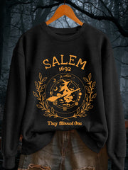 Women's Funny Halloween Witch Salem 1692 They Missed One Sweatshirt