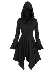 Women's Halloween Witch Hooded Cape Clothes