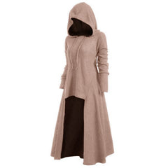 Women's Halloween Hooded Long Dress Coat