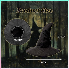 Unisex Halloween Witch Hat
