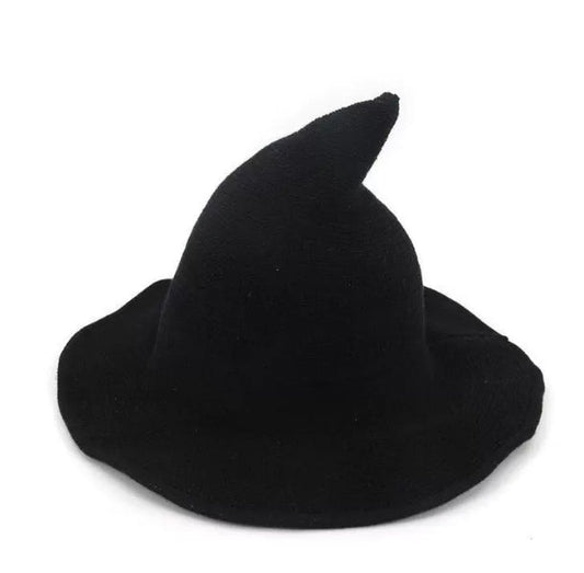 Unisex Halloween Knitted Witch Hat