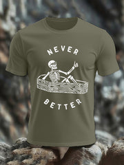 Men's Funny Skull Casual Tee