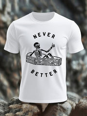 Men's Funny Skull Casual Tee