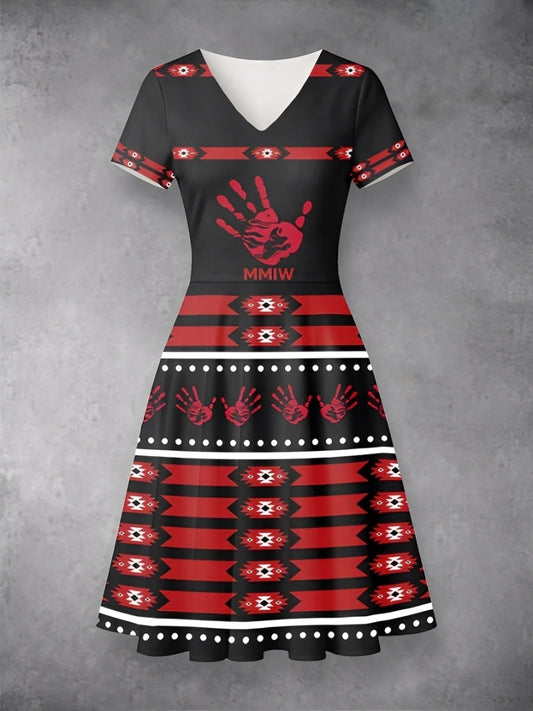 Women's MMIW Printed Casual Dress