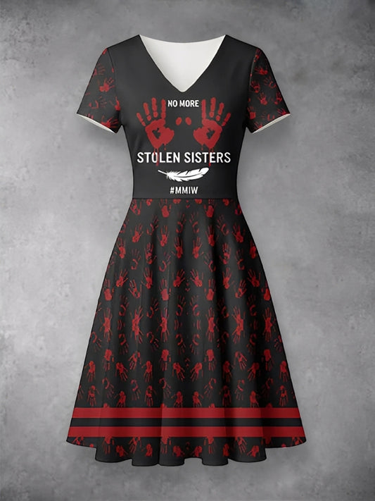 Women's MMIW Printed Casual Dress