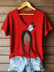 Women's MMIW Print V-Neck T-Shirt