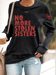 Women's MMIW Printed Casual Sweatshirt