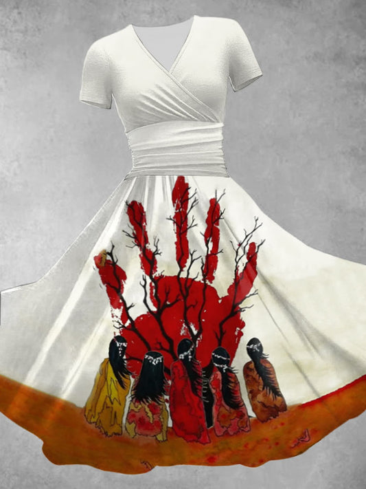 Women's MMIW Printed Casual Dress