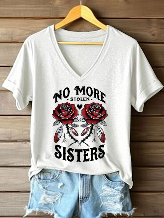 Women's MMIW Printed Casual T-shirt