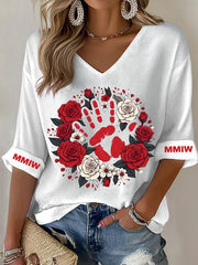 Women's MMIW V-neck tops