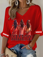 Women's MMIW V-neck tops