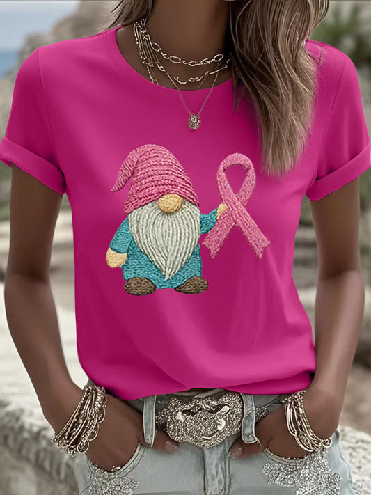 Women's Pink Ribbon Breast Cancer Awareness Tee