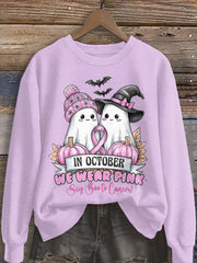 Women's In October We Wear Pink Sweatshirt