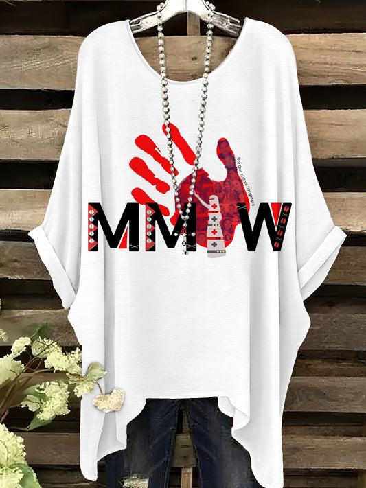 Women's not our native daughters MMIW casual tops