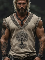 Men's Viking cotton and linen vests