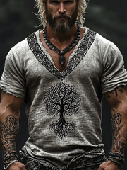 Men's Viking cotton and linen T-shirt
