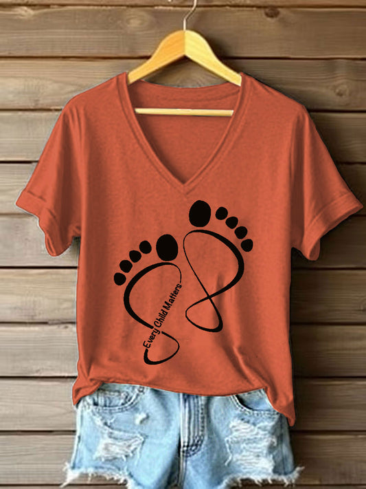 Women's Every Child Matters Printed Casual T-shirt