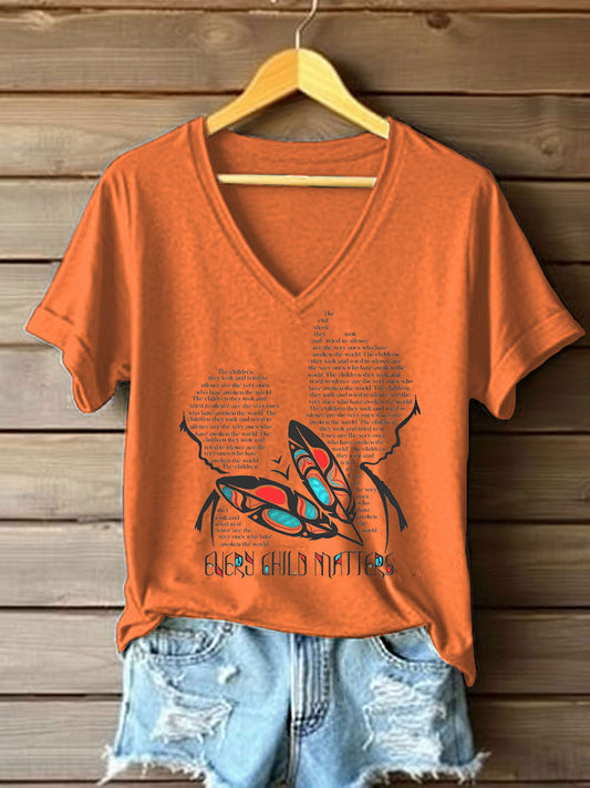 Women's Every Child Matters Printed Casual T-shirt