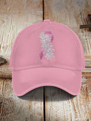 Unisex Breast Cancer Pink Print Hat
