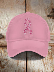 Unisex Breast Cancer Pink Print Hat
