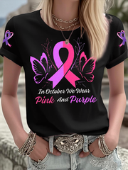 Women's Breast Cancer short-sleeved T-shirt