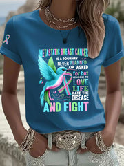 Women's Metastatic Breast Cancer Awareness Print Casual T-Shirt