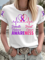 Women's Breast Cancer short-sleeved T-shirt