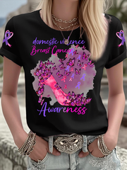 Women's Breast Cancer short-sleeved T-shirt
