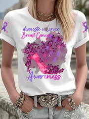 Women's Breast Cancer short-sleeved T-shirt