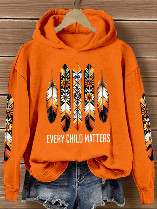 Women's Every Child Matters Feather Print Hoodie
