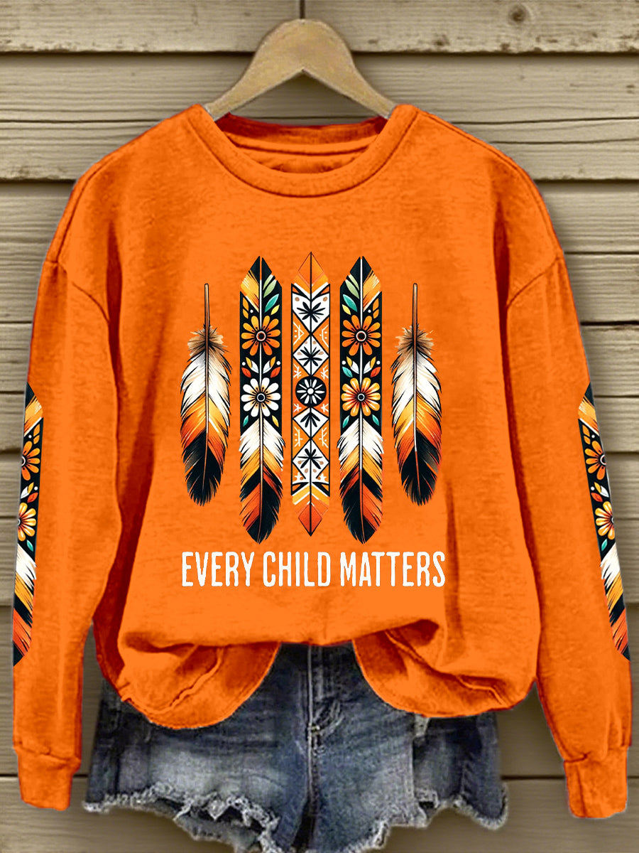 Women's Every Child Matters Feather Print Sweatshirt