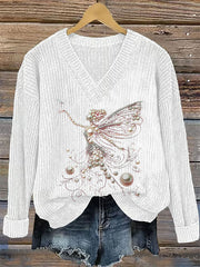 Women's Pink Pearl Print Casual Top