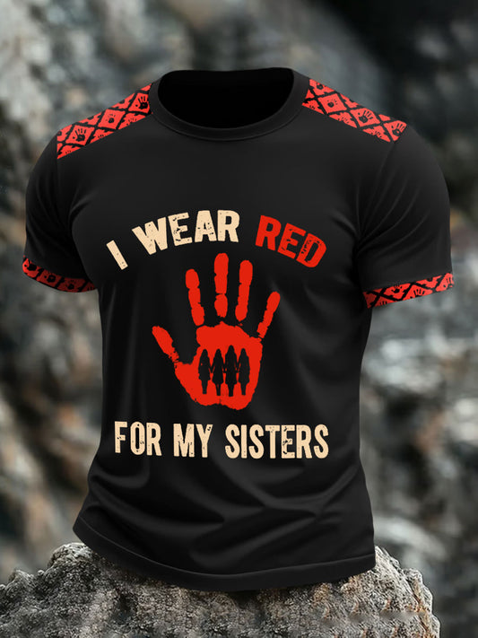 Men's I wear red for my sisters T-shirts