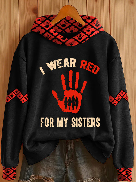 Women's I wear red for my sisters hoodie