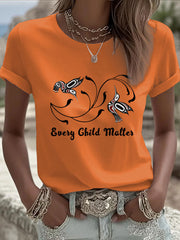 Women's Every Child Matters Printed Casual T-shirt