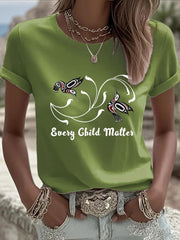 Women's Every Child Matters Printed Casual T-shirt