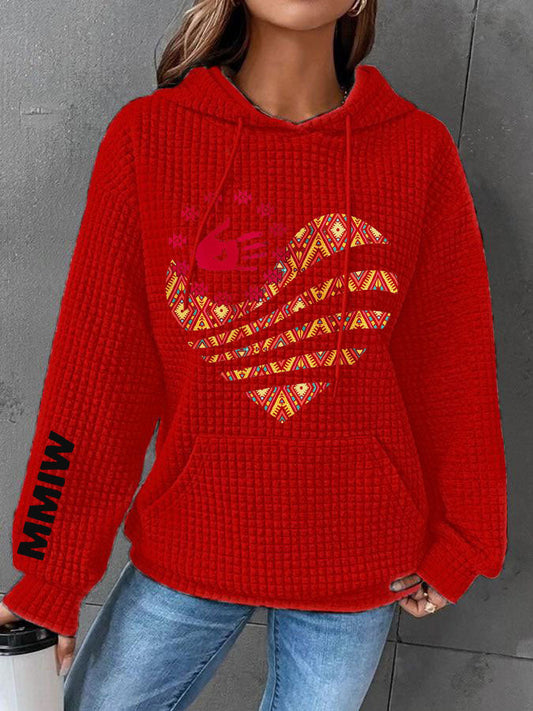 Women's MMIW Waffle Hoodie
