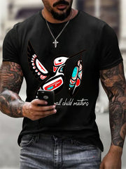 Men's All Child Matters Printed Casual T-Shirt