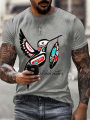 Men's All Child Matters Printed Casual T-Shirt