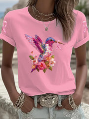 Women's Breast Cancer Printed T-shirt
