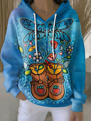 Women's Indigenous Art Print Hoodies