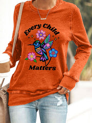 Women's Every Child Matters Hummingbird Print Sweatshirt