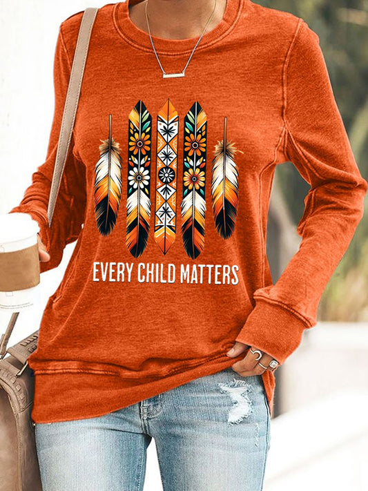 Women's Every Child Matters Feather Print Sweatshirt