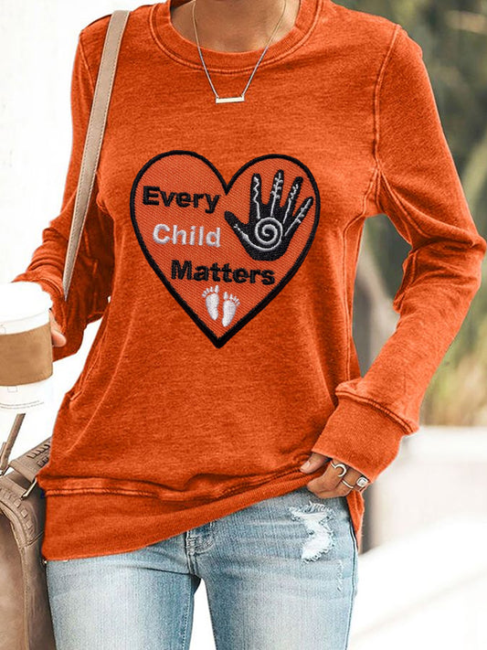 Women's Every Child Matters Embroidered Sweatshirt