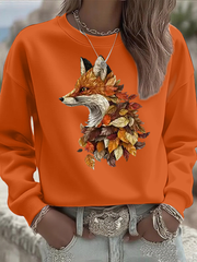 Women's autumn animals Regular Sweatshirt