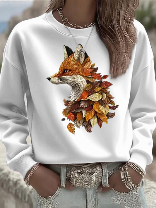 Women's autumn animals Regular Sweatshirt