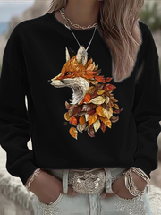 Women's autumn animals Regular Sweatshirt