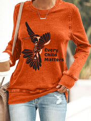 Women's Every Child Matters Hummingbird Print Sweatshirt